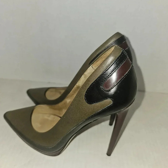 L.A.M.B By Gwen Stefani Multicolored Platform Heels Sz 7 - Picture 5 of 11